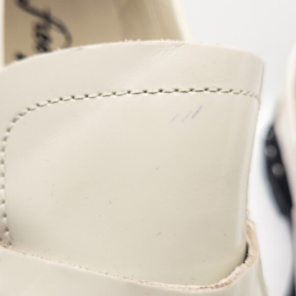 Free People Women’s Teagan Loafers Light Academia Minimalist Cream Platform 9.5 - Picture 6 of 14